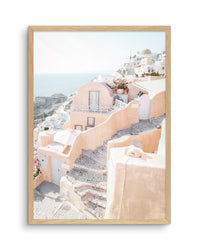 SANTORINI HOUSE IN PEACH